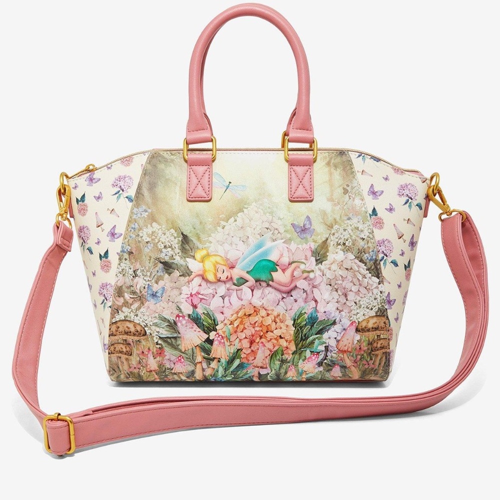 Loungefly Floral Print Pink Handbag